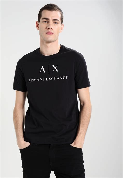 camisa armani exchange negra|armani exchange t shirts online.